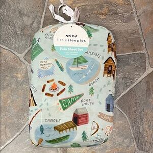 Little Sleepies Camp Adventure Twin Sheet Set
